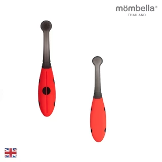 Mombella แปรงสีฟันมัมเบล่าเต่าทอง ของแท้จากอังกฤษ ปลอดภัยมี มอก. แปรงสีฟันซิลิโคนเด็กอ่อน ทำจากซิลิโคนฟูดเกรดสำหรับเด็ก