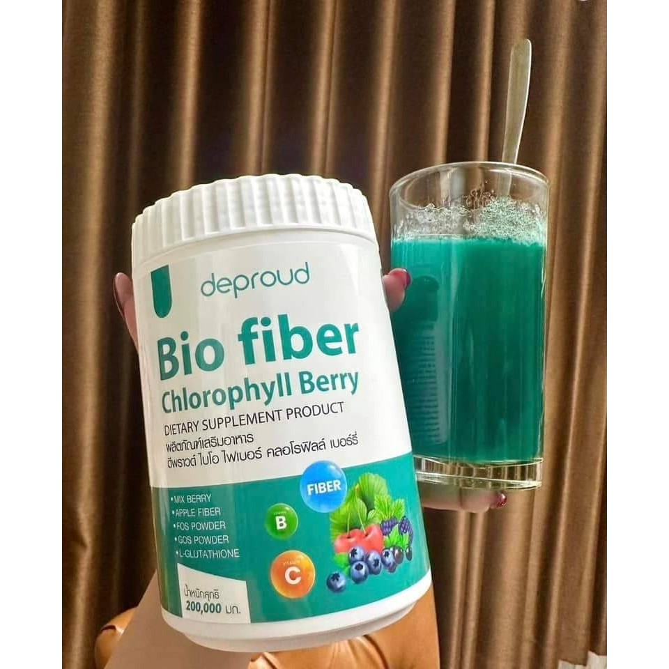 deproud Bio fiber Chlorophyll Berry ดีพราวต์ ไบโอ ไฟเบอร์ คลอโรฟิลล์ เบอร์รี่
