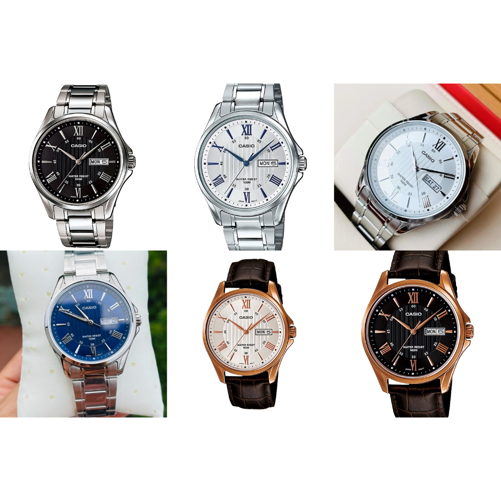 แท้ศูนย์ Casio แท้ ผู้ชาย MTP-1384D-1A MTP-1384D MTP-1384 ประกัน ศูนย์ Central  1 ปี
