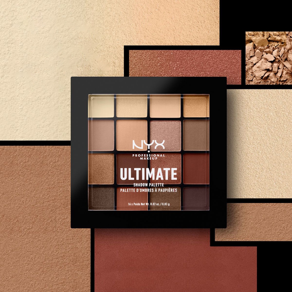 NYX 16 Color Eyeshadow เครื่องสำอาง พาเลตต์อายแชโดว์ 16 สี