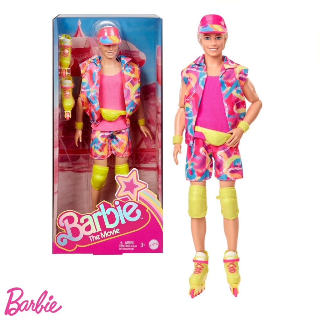 BARBIE THE MOVIE 2023 ตุ๊กตาบาร์บี้ Barbie Film Ken Rollschuh Rollen HRF28