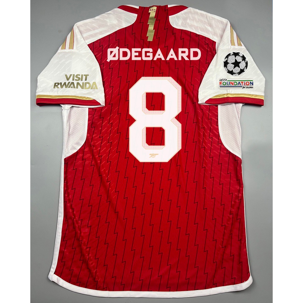 เสื้อบอล เพลเย่อ อาเซนอล เหย้า 2023-24 Player Arsenal Home 8 ODEGAARD อาร์มแชมเปี้ยนลีค ผ้าทอเกรดดีที่สุด