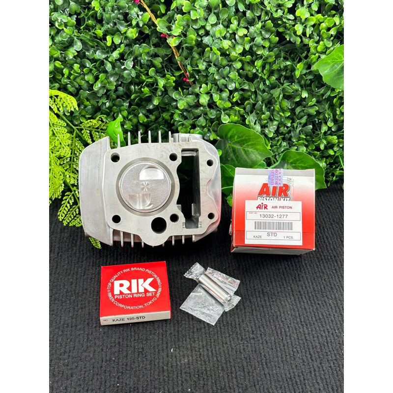 เสื้อสูบ125ลูก56มิล2วาล์วลูกคาเซ่พร้อมหลบวาล์วปลอกสูบใส่แคร้งเดิมได้เลยไม่ต้องขยายแคร้ง