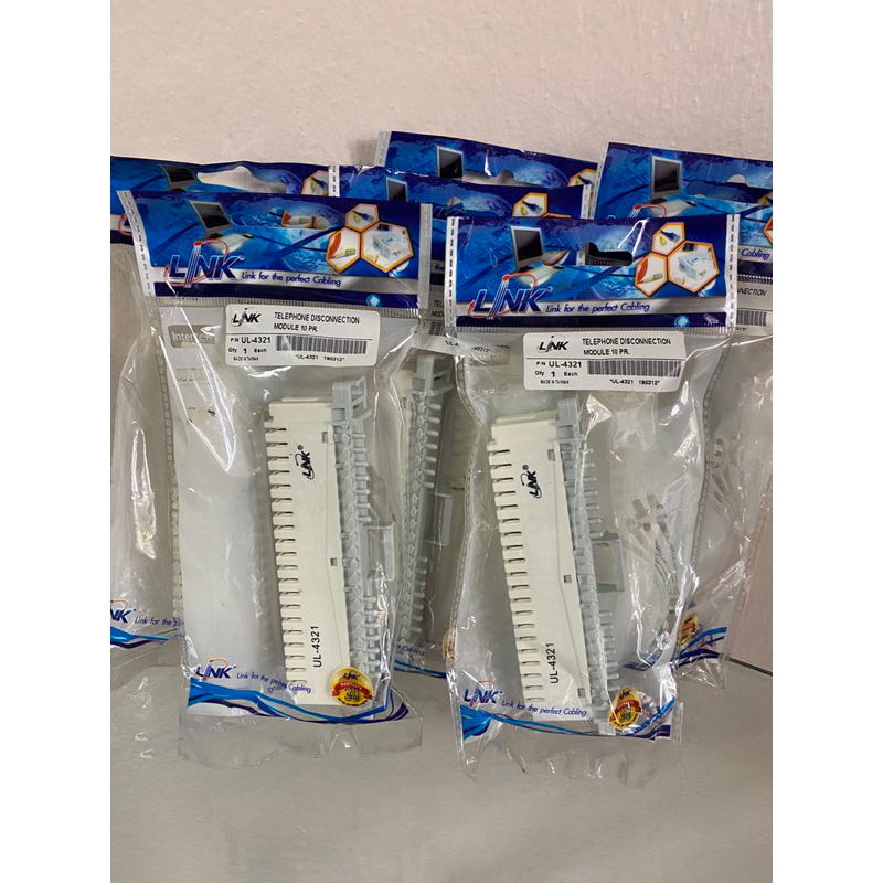 link Telphone Disconnection module 10 pr.   (UL-4321)  (เทอร์มินอล โทรศัพท์ 10คู่   #UL-3421 #Link