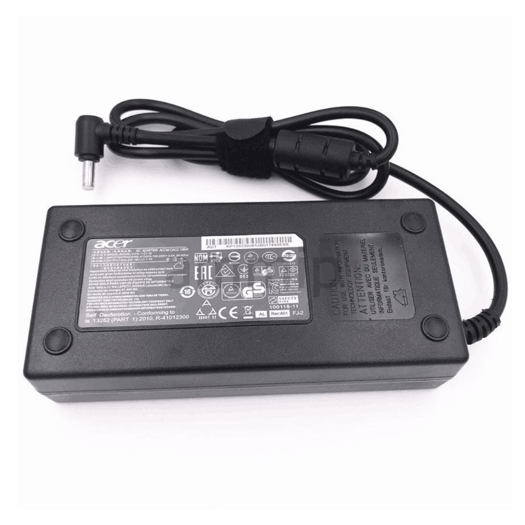 Acer Adapter 135W 19v 7.1a หัว 5.5 * 1.7 mm หัวสีเหลือง สายชาร์จ อะแดปเตอร์ ชาร์จโน๊ตบุ๊ค