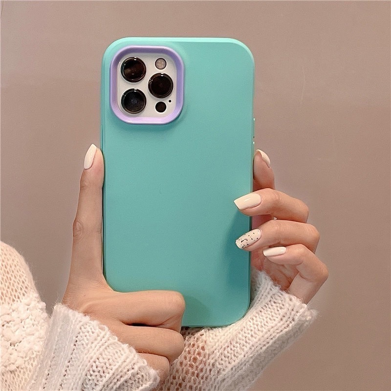 👏SUN เคสประกบสีพื้นมาใหม่สวยๆ สำหรับรุ่น 15  15 PRO 15PROMAX Plus 11 12pro 12promax 13 13promax 13pro #028 - รูปที่ 2