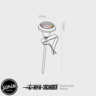 JARIO x MHW-3BOMBER Pointer Thermometer ที่วัดอุณหภูมิกาแฟ 0-100°C เทอร์โมมิเตอร์ สแตนเลส 304