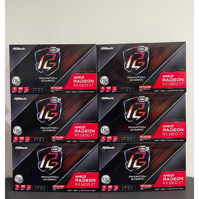 VGA (การ์ดแสดงผล) ASROCK AMD RADEON RX 6800 XT PHANTOM GAMING D 16G OC - 16GB GDDR6 มือสอง ประกันร้า