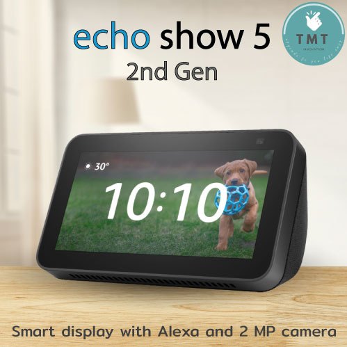 AMAZON ECHO SHOW 5 (Gen 3) ลำโพงอัจริยะ หน้าจอสัมผัส ขนาด 5.5 นิ้ว สั่งการด้วยเสียง Alexa