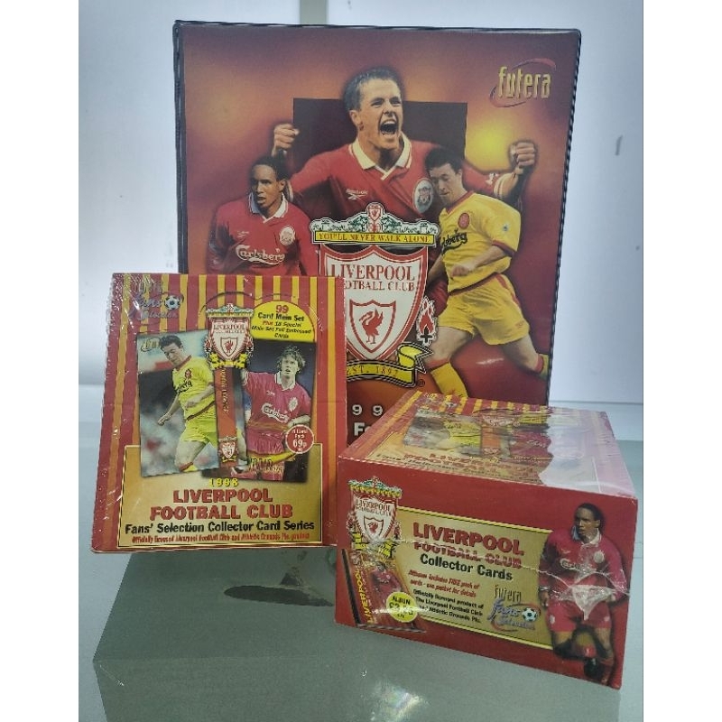 Futera:ฟูเทอร่า-การ์ด Liverpool FC 1998 (ชุด 2 กล่องพร้อมแฟ้ม)