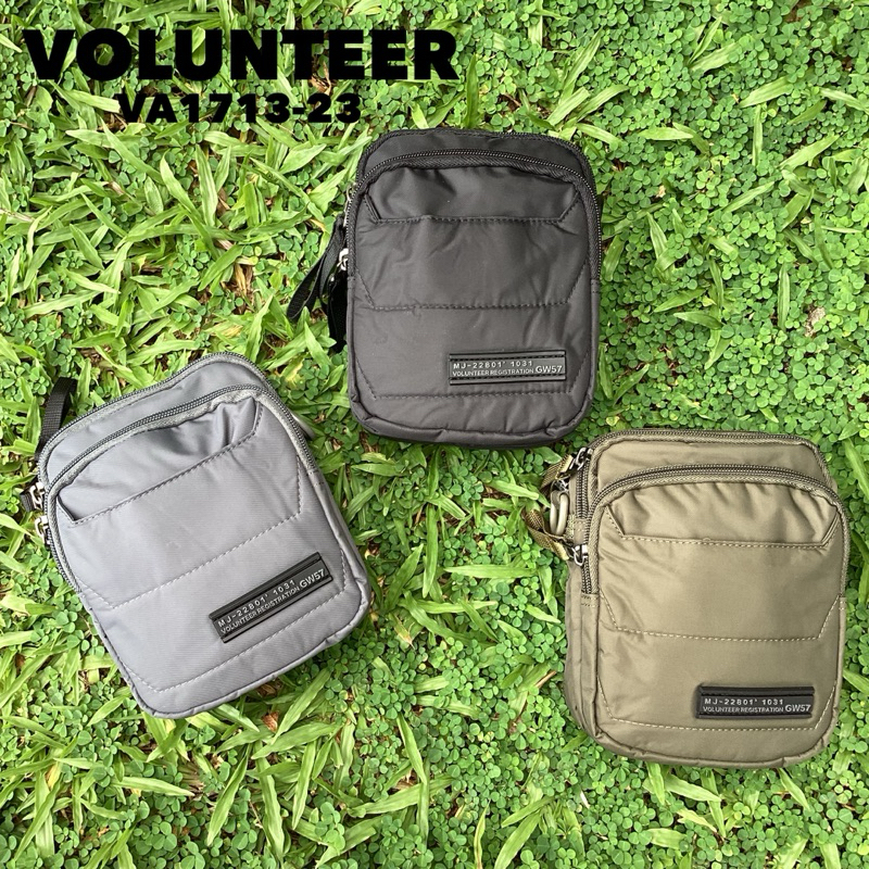 Volunteer กระเป๋าร้อยเข็มขัด ใส่โทรศัพท์ มือถือ มีสายสะพายข้าง รุ่นVA-1213-23 ผ้าร่มกันน้ำ 2ชั้น