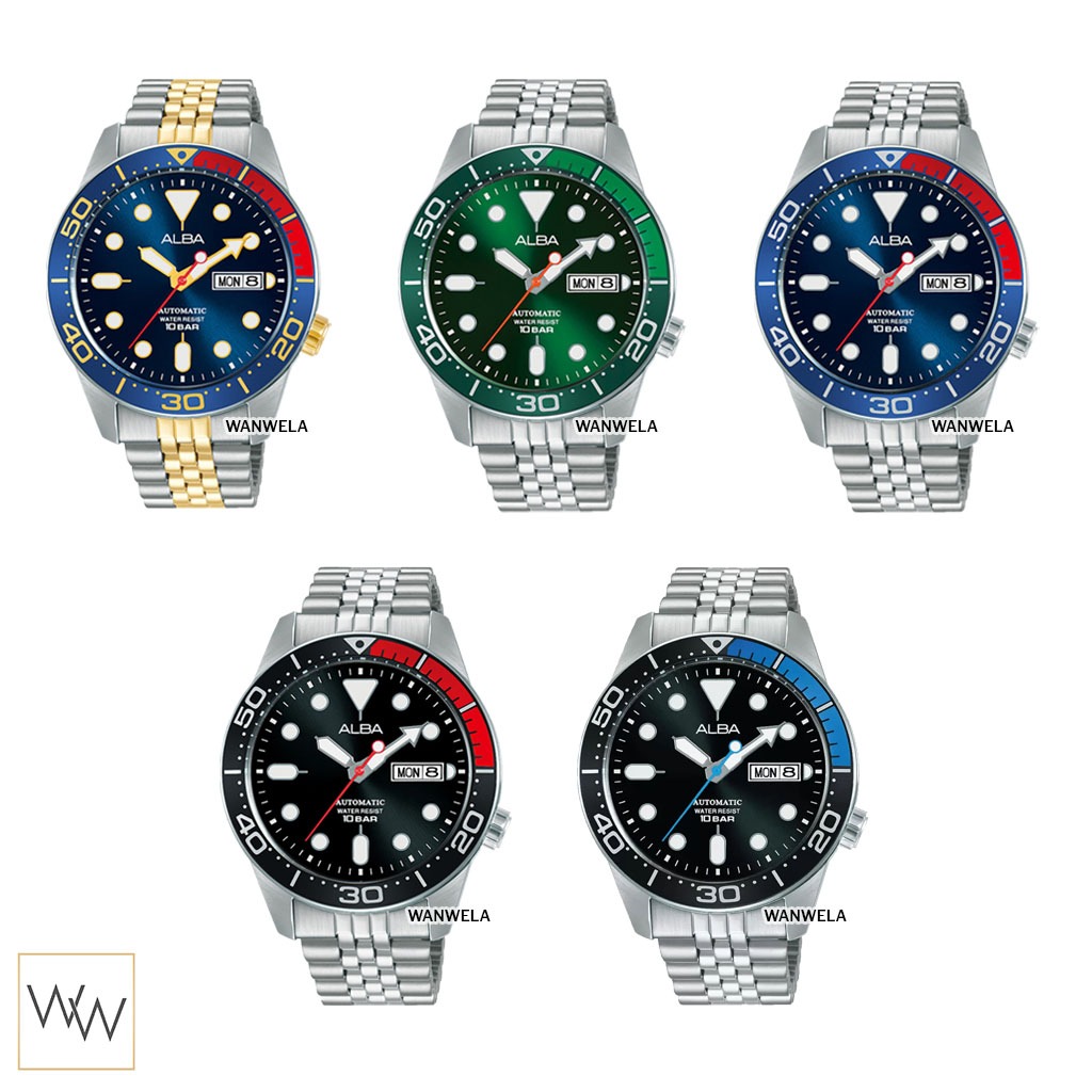 ของแท้ นาฬิกาข้อมือ ผู้ชาย ALBA Active Automatic รุ่น AL4185X1 / AL4187X1 / AL4191X1 / AL4193X1 / AL4195X1 ประกันศูนย์