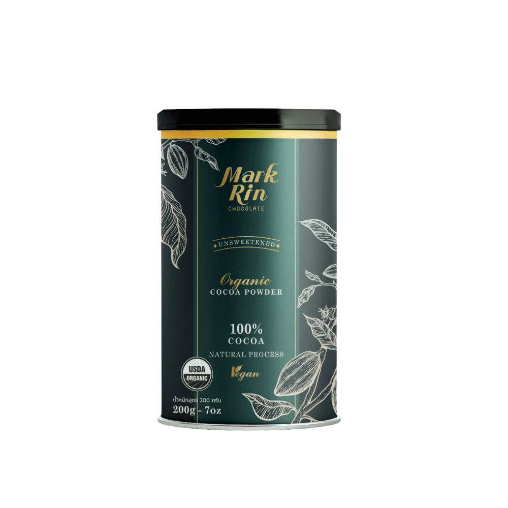 เครื่องดื่มโกโก้ผง ออร์เเกนิค (MARKRIN) 200g ORGANIC COCOA POWDER (BEVERAGE RECIPE)