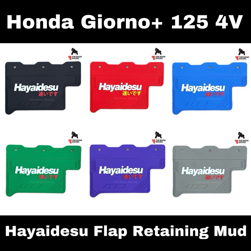 อุปกรณ์เสริมโคลน ยางกันดีดยางกันดีดใน Giorno+ มี 6 สีให้เลือก Hayaidesu Flap Retaining Mud Honda Giorno+ 125 4V