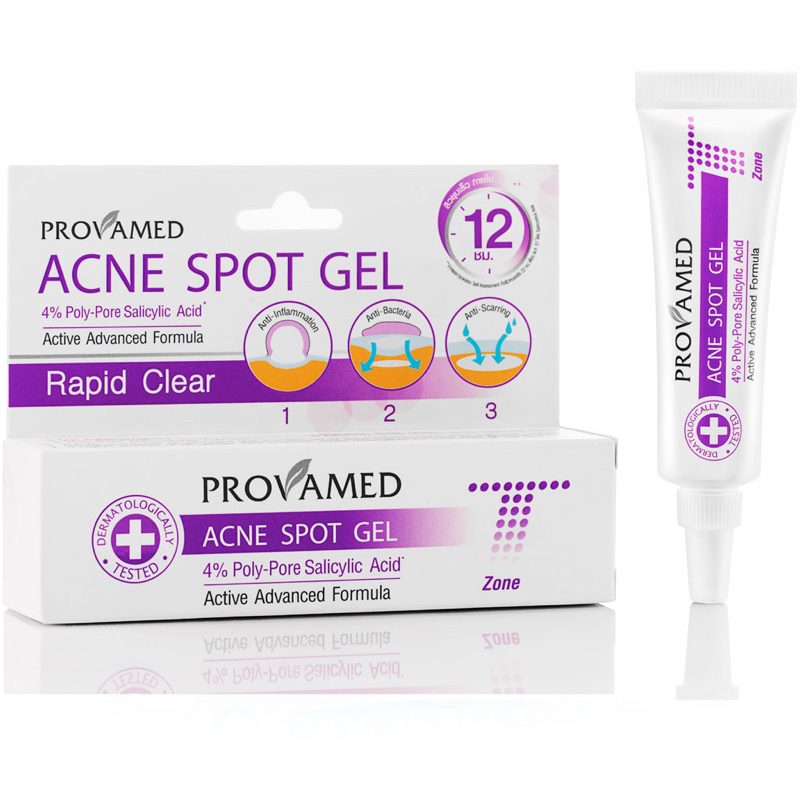 💋ว้าวคอสเมติกส์💋🦄Provamed Acne Spot Gel โปรวาเมด แอคเน่ สปอต เจล 10g.🦄