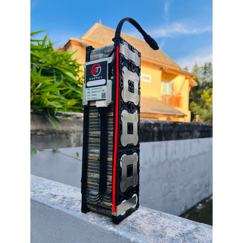 แบตเตอรี่ฟอตเฟต 8S2p 26.4V 12,000mAh พร้อมใช้งาน
