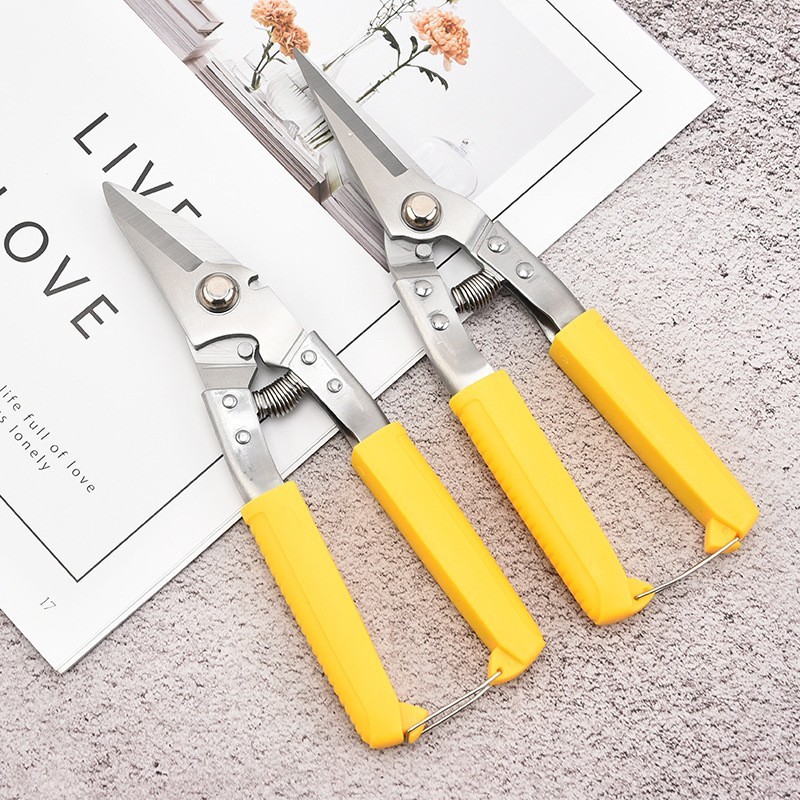 กรรไกรตัดโลหะ สแตนเลส ตัดซีลาย ตัดสังกะสี ตัดแผ่นมิเนียม กรรไกรตัดกิ่งไม้ กรรไกรอเนกประสงค์ - รูปที่ 2