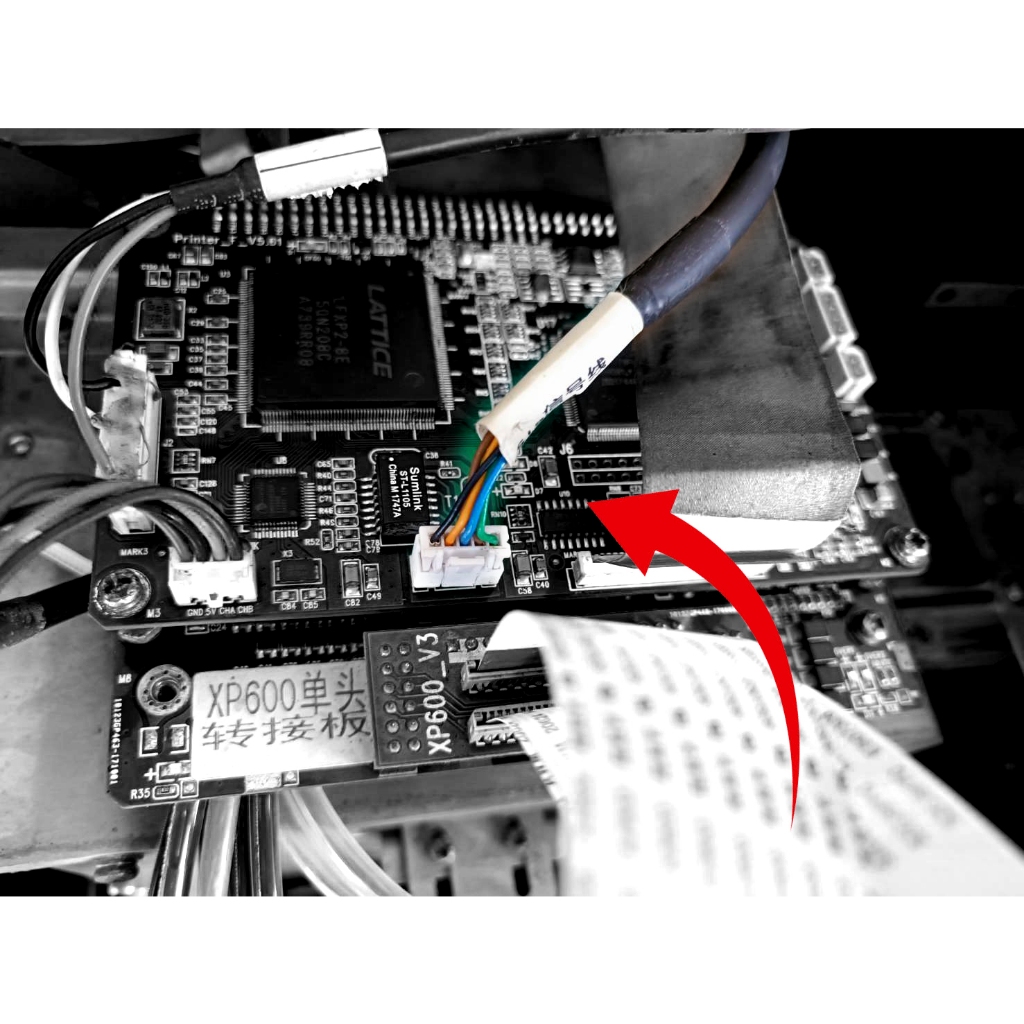 สาย สัญญาณ  เครื่องพิมพ์ไวนิล DX10  --  DX11-  XP-600