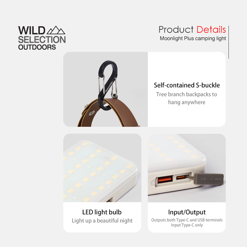 ไฟฉาย ไฟ แคมป์ปิ้ง Naturehike มี PowerBank [✅แท้ประกันศูนย์ไทย %] Moonlight Plus camping light CNK2300DQ017 ราคา ถูกที่สุด ดีลบีเคเค แกลเลอรีภาพที่ 8