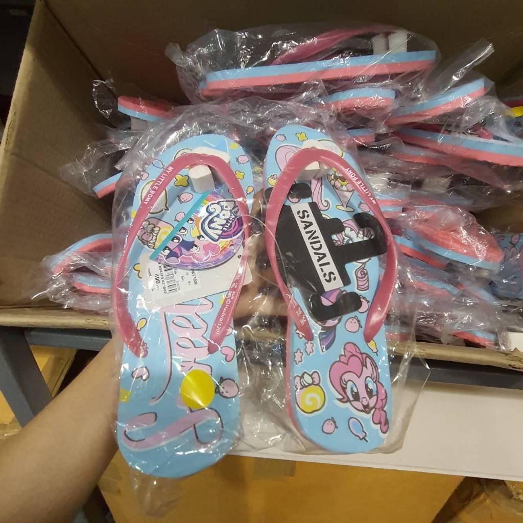 รองเท้าแตะสำหรับผู้หญิง ลิขสิทธิ์แท้ 100% MY LITTLE PONY สีฟ้า