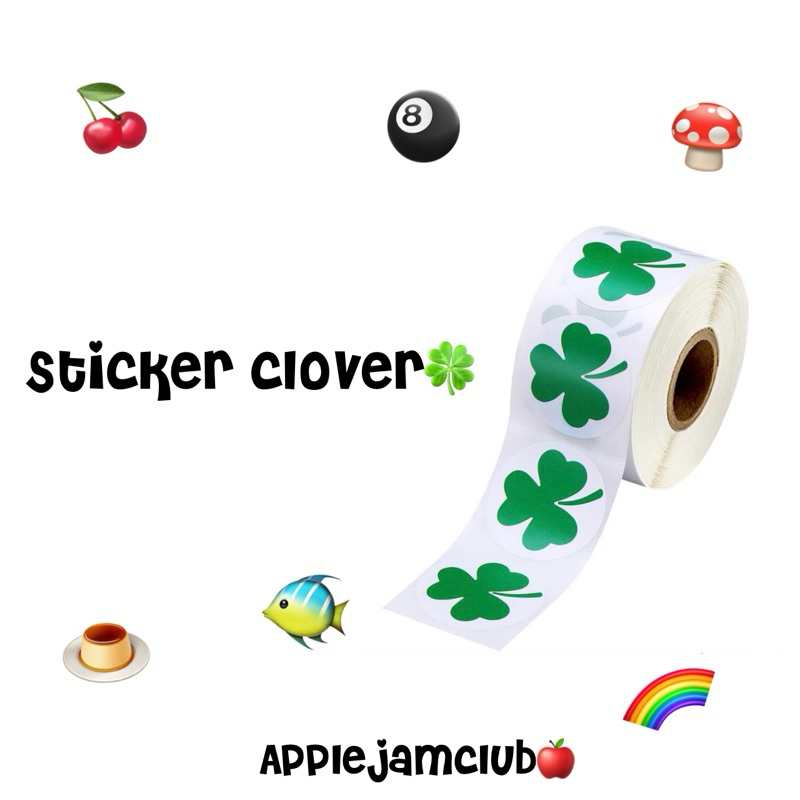 [พร้อมส่ง] สติ๊กเกอร์ใบโคลเวอร์ | sticker clovers
