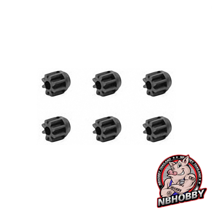 Tamiya Item 15453 – Carbon Reinforced 8T Pinion Gear (6pcs.