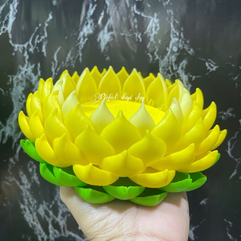 ฐานรององค์พระองค์เทพ ดินไทยแบบนิ่มไม่แตกหัก ขนาดเส้นผ่าศูนย์กลาง4นิ้วกลีบ7ชั้น ราคาชิ้นละ 289 มี 7สี - รูปที่ 5