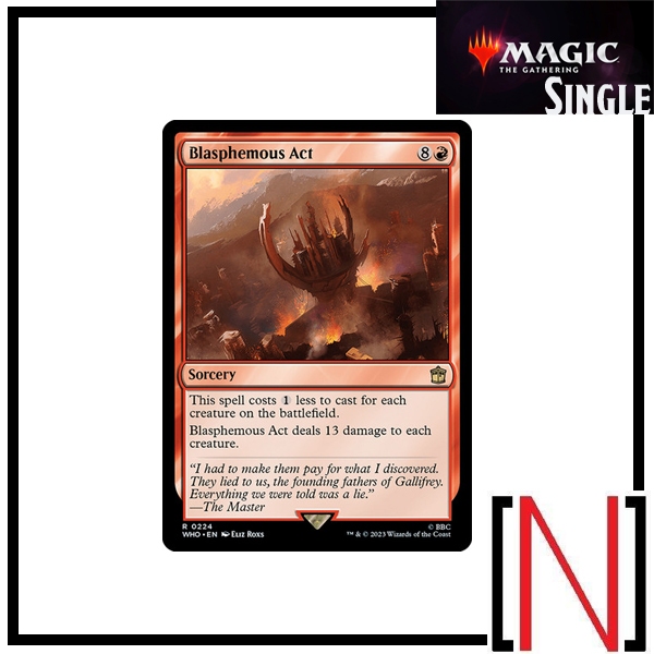 [MTG][Single][WHO] Blasphemous Act ระดับ Rare [ภาษาอังกฤษ]