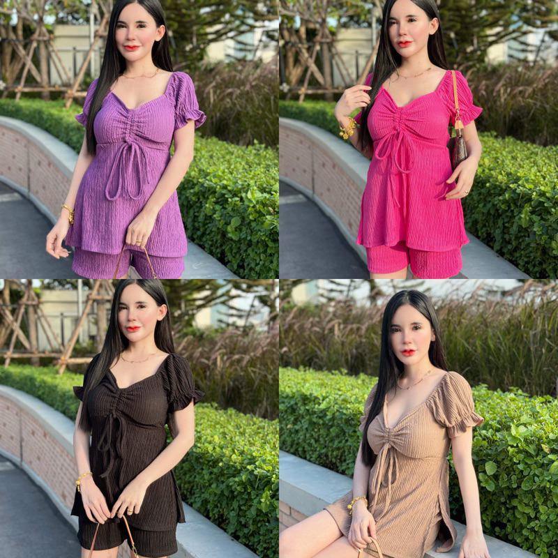 Setรูดหน้าแขนตุ๊กตา (รน2) ผู้หญิง Clothing