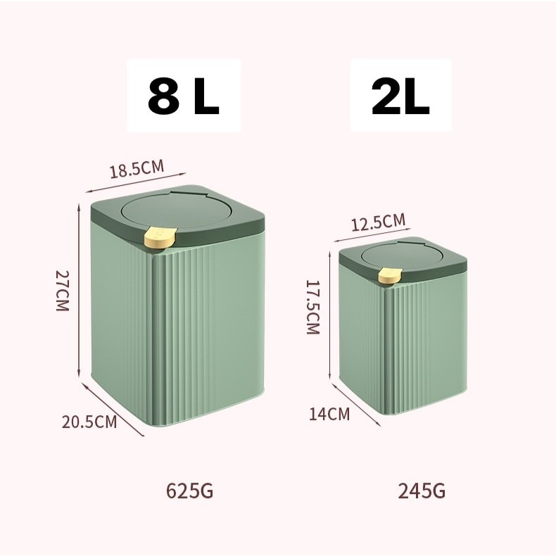 ถังขยะฝาครอบพาสเทล ถังขยะมินิ ราคา ถูกที่สุด ดีลบีเคเค แกลเลอรีภาพที่ 6