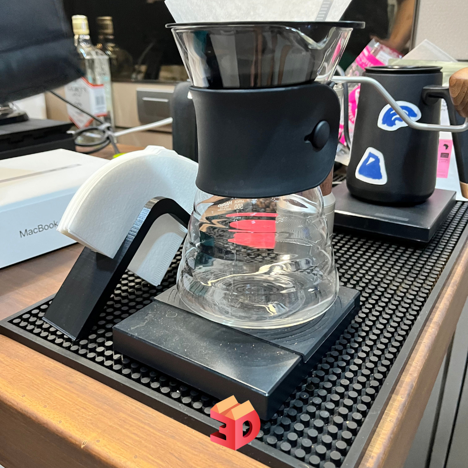 V60 Coffee Filter Holder แท่นวางที่กรองกาแฟ ล่องใส่กระดาษดริป Coffee Filter Box ที่ใส่กระดาษกรองกาแฟ V60 3D Print