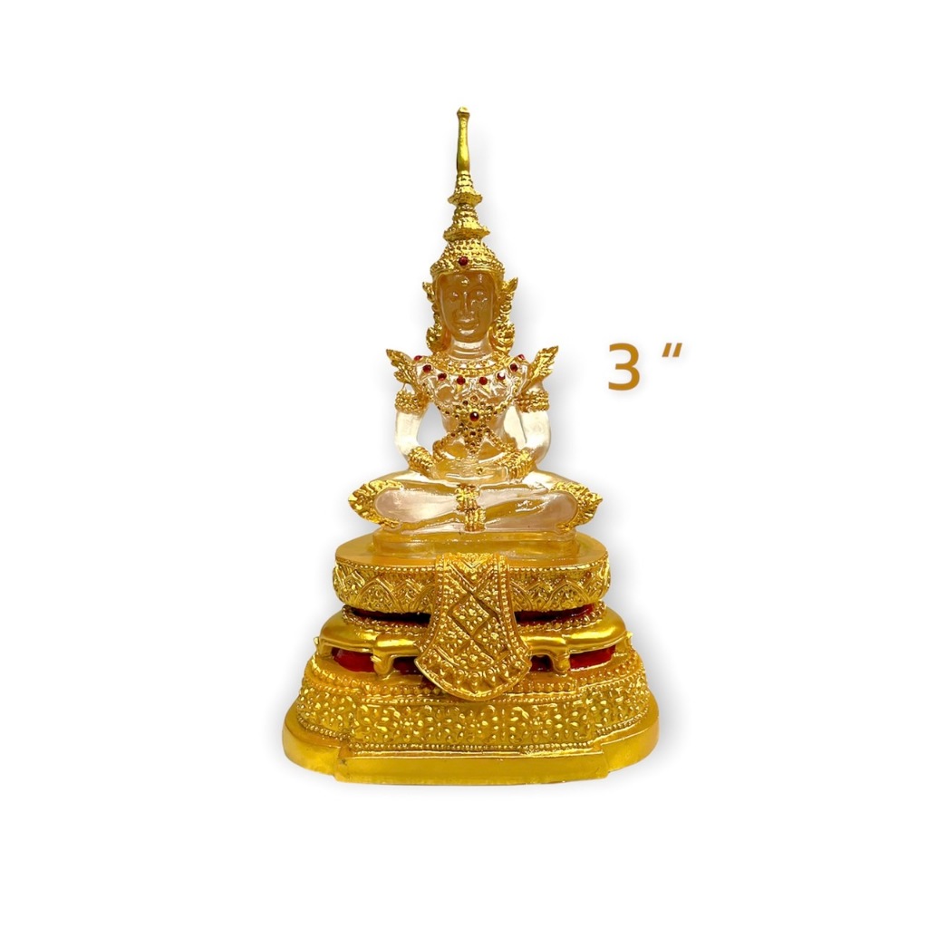 พระแก้วใส พรีเมี่ยม กว้าง 3นิ้ว สูง 7นิ้ว