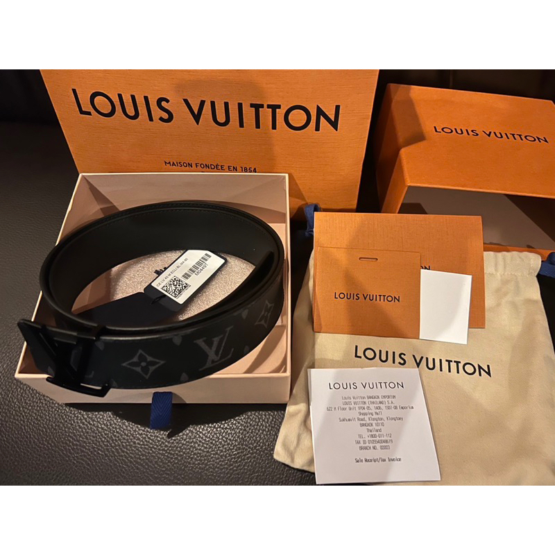 LV Circle Buckle 25MM Reversible Leather And Monogram Belt Size 90/36 –  Keeks Designer Handbags