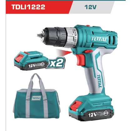 TOTAL สว่านไขควงแบตเตอรี่ไร้สาย12V. #TDLI1222