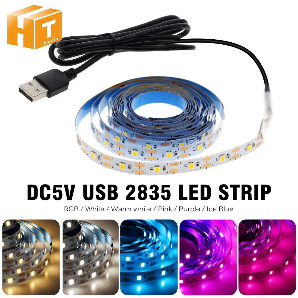 ไฟเส้น USB หลายสี LED 2835 5V นำไฟตกแต่ง ไฟปีใหม่ ไฟเส้นสายยาว ไฟติดห้อง ยืดหยุ่น  เปลี่ยนฟรี มี 9 สี ให้เหลือก  5M/ 10M