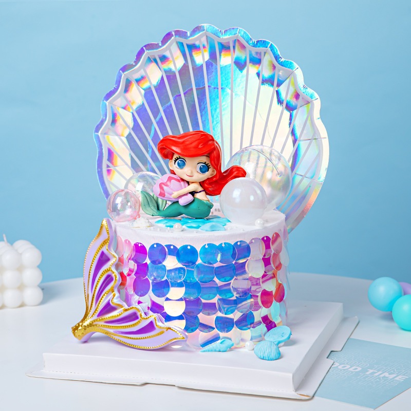 ที่ปักตกแต่งเค้ก ตรีม เมอร์เมด ** ราคา/ชิ้น**