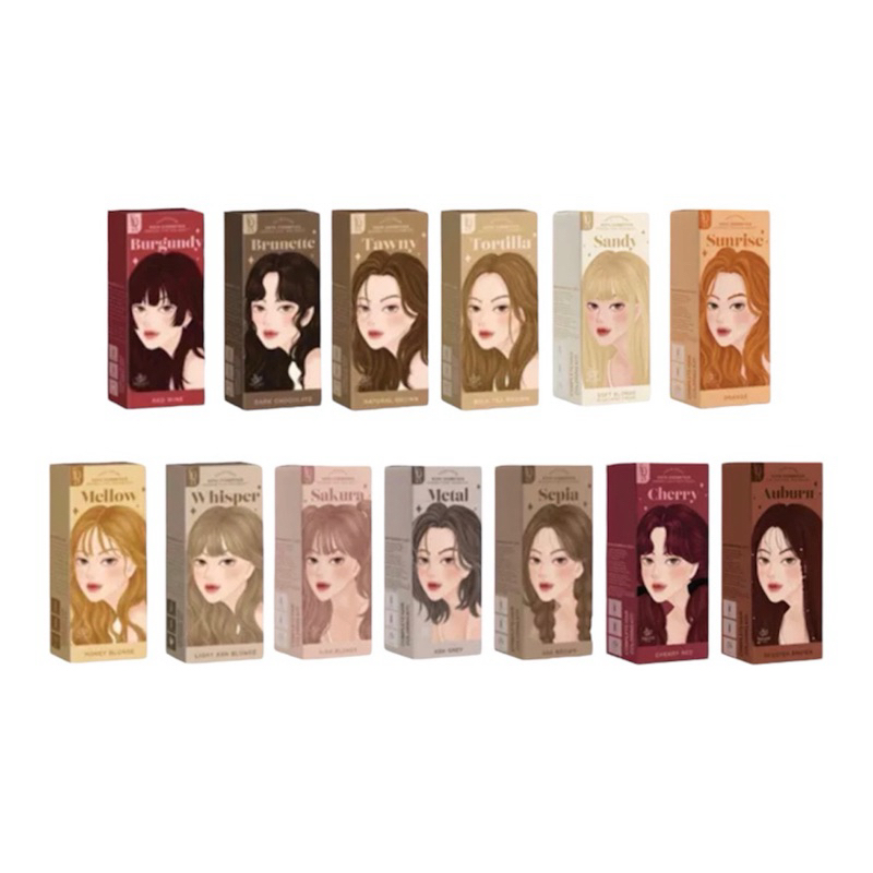 ครีมย้อมผม KOTA Cosmetics ย้อมผมสูตรออแกนิค สีสวยไม่ต้องกัด