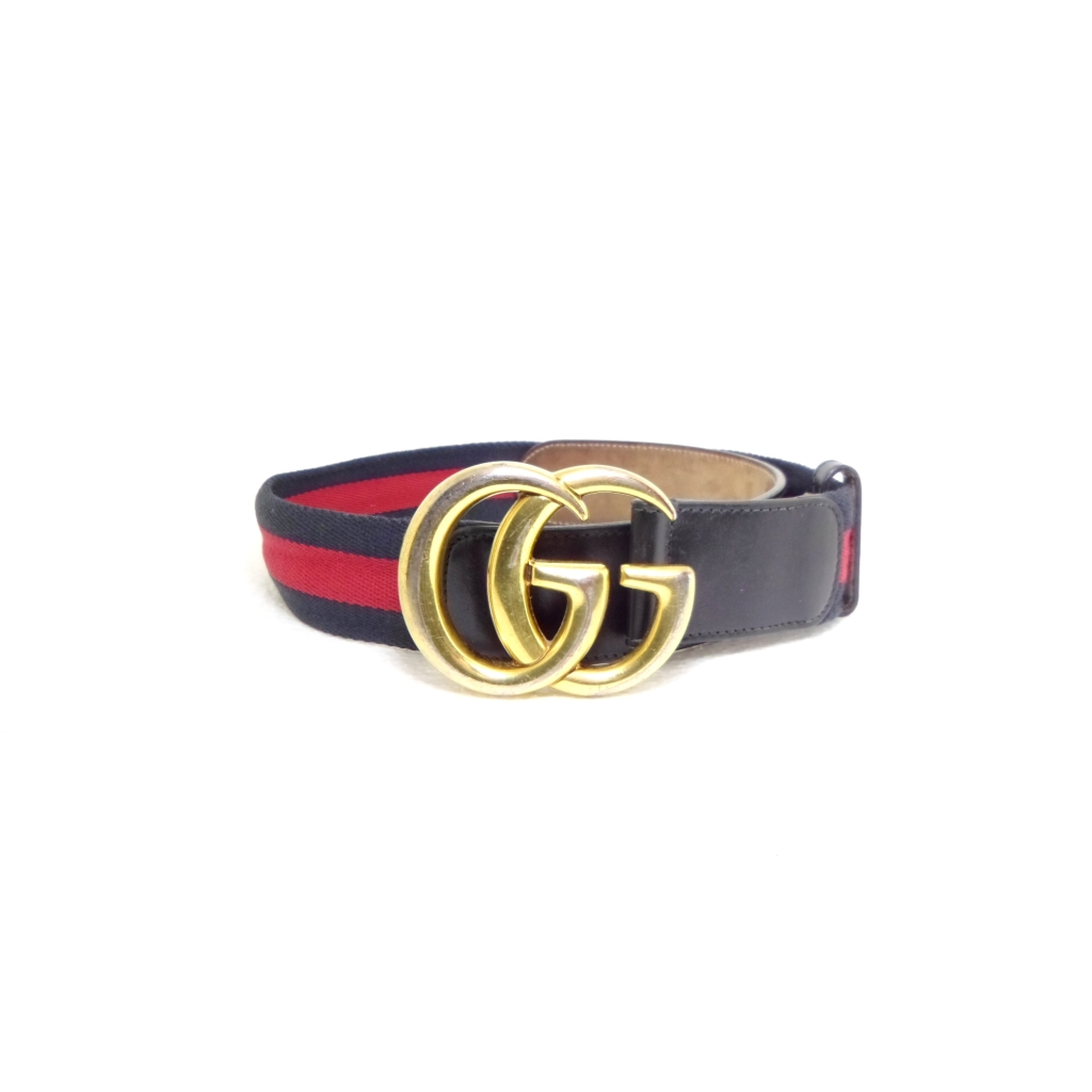 เข็มขัด Gucci Marmont 4cm belt sz 65 26 มือ 2 ของแท้100%