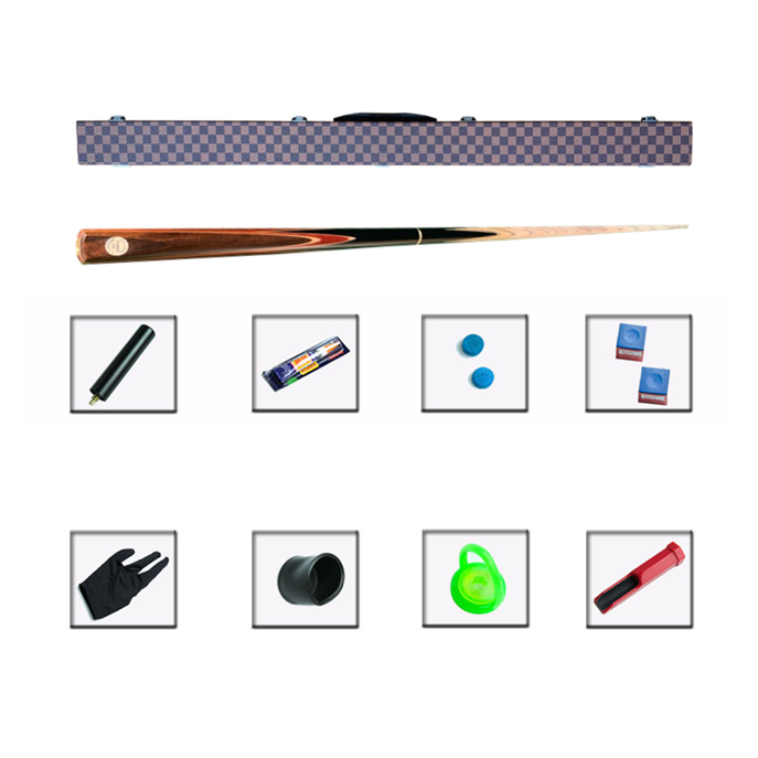 JX001ไม้สนุ๊กเกอร์พร้อมกล่องหนังและอุปกรณ์ครบชุด ขนาด 2 ท่อน Snooker - รูปที่ 7
