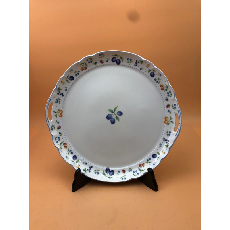 จานเซรามิก 290mm.NIKKO MADE IN JAPAN (ดำ2)