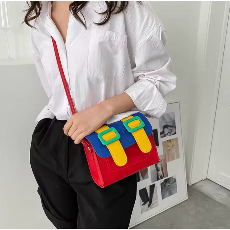 ส่งต่อ กระเป๋า Merimies รุ่น Colorful Brick -กระเป๋าสะพายข้าง