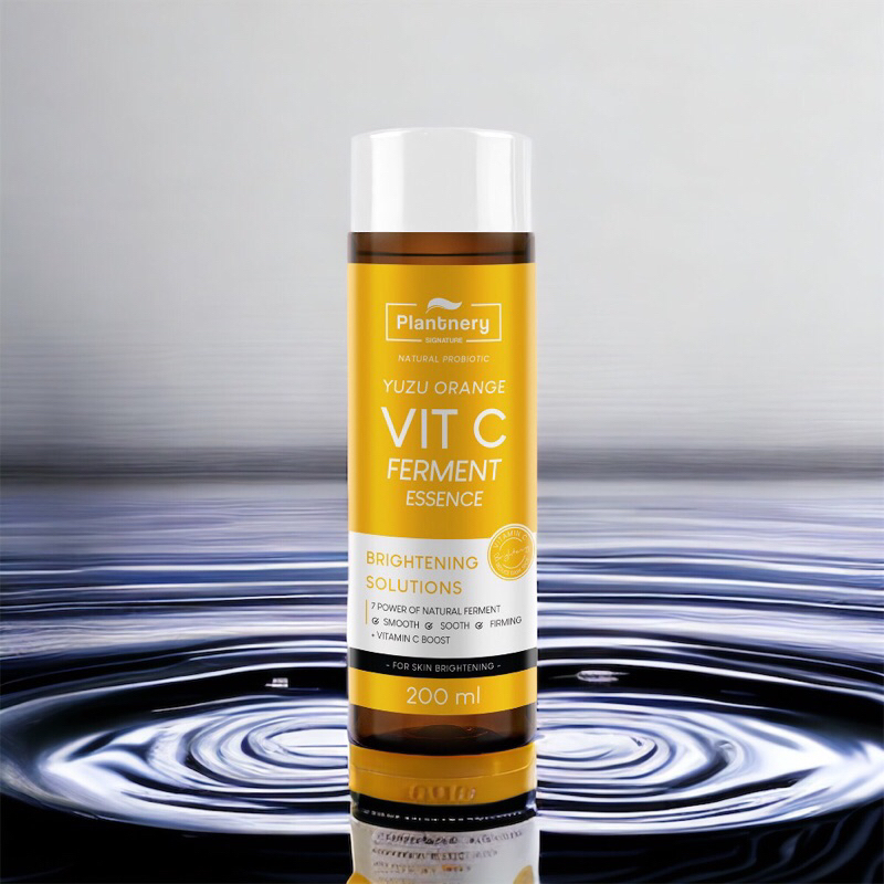 Plantnery Yuzu Orange Vit C Ferment Essence 200 ml น้ำตบ วิตามินซี เข้มข้นจากส้มยูซุ สำหรับผู้มีปัญหาหน้าหมองคล้ำ