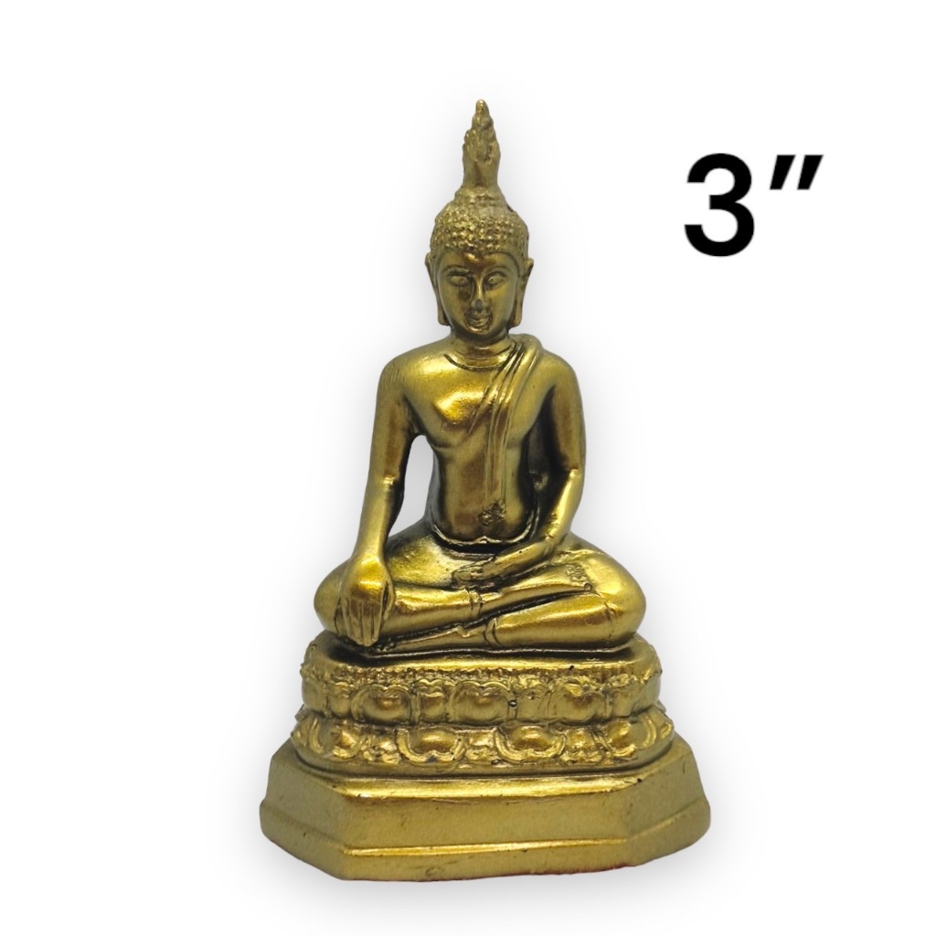 พระสดุ้งมาร ทองเก่า กว้าง 3นิ้ว สูง 6นิ้ว