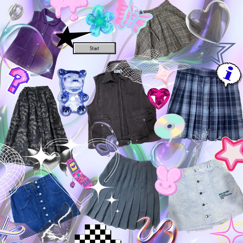 รวม🌈ราคาถูกเสื้อผ้างานY2k, 90s (พร้อมส่ง)👾💽⏳💾📟