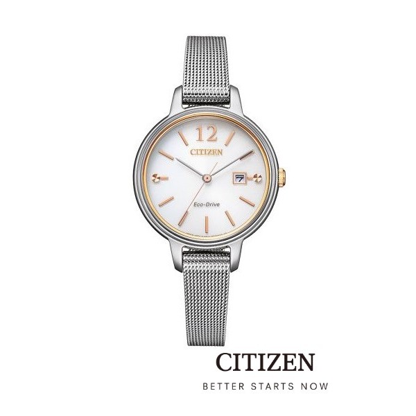CITIZEN Eco-Drive EW2449-83A Lady Watch ( นาฬิกาผู้หญิงพลังงานแสง )