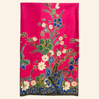 ผ้าถุง ปาเต๊ะ บาติก batik sarong กว้าง 2 ม. ยาว 1.15 ม. ซับน้ำดี สีไม่ตก ไม่ลื่น เย็บเรียบร้อย V.1 W01