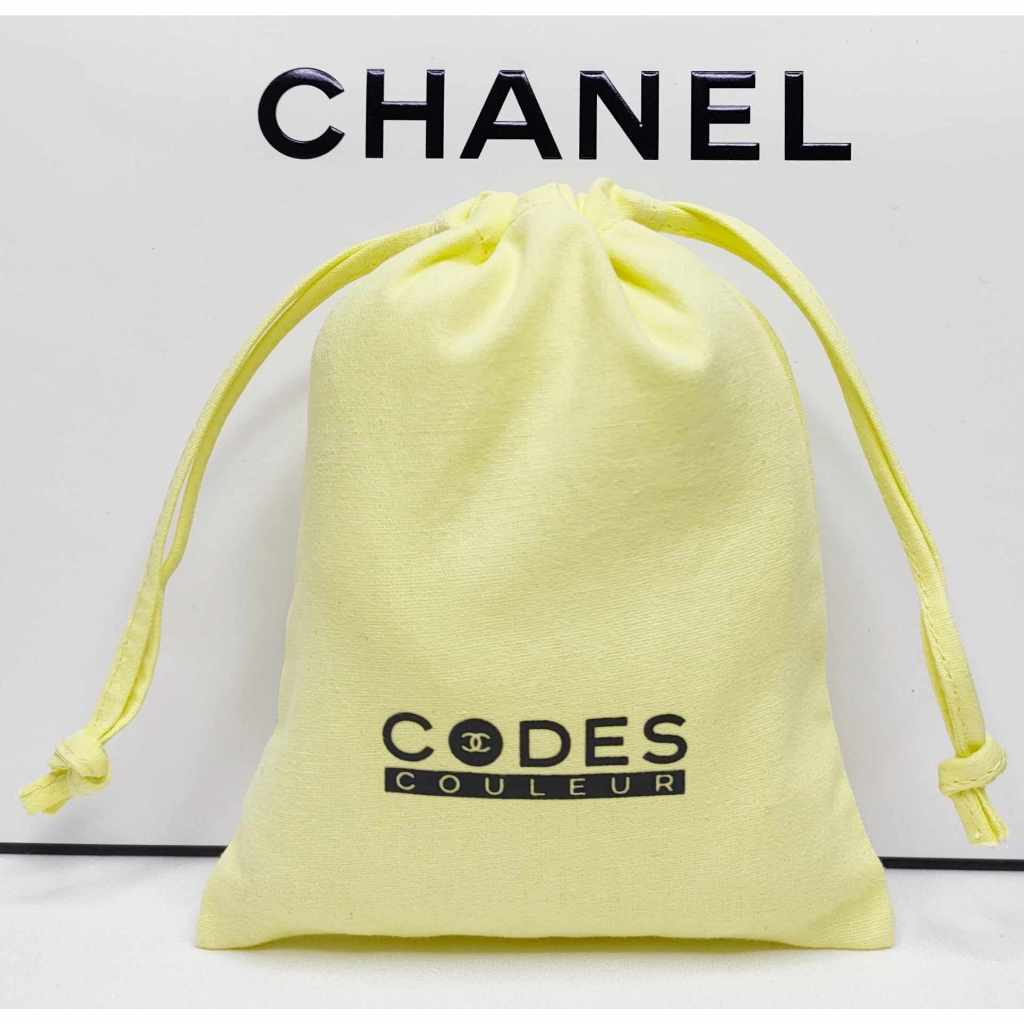 ถุงผ้า CHANEL ของแท้💯 Chanel Cosmetic Bag Chanel Pouch Chanel กระเป๋าเครื่องสำอาง Chanel Mirror Cancer Council
