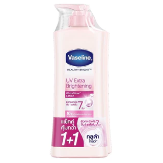 (แพคเดี่ยว/แพคคู่)Vaseline วาสลีน เฮลธี้ ไบรท์ ยูวี เอ็กซ์ตร้า ไบร์ทเทนนิ่ง กลูต้า โกลว์ โลชั่น 300และ500มล.