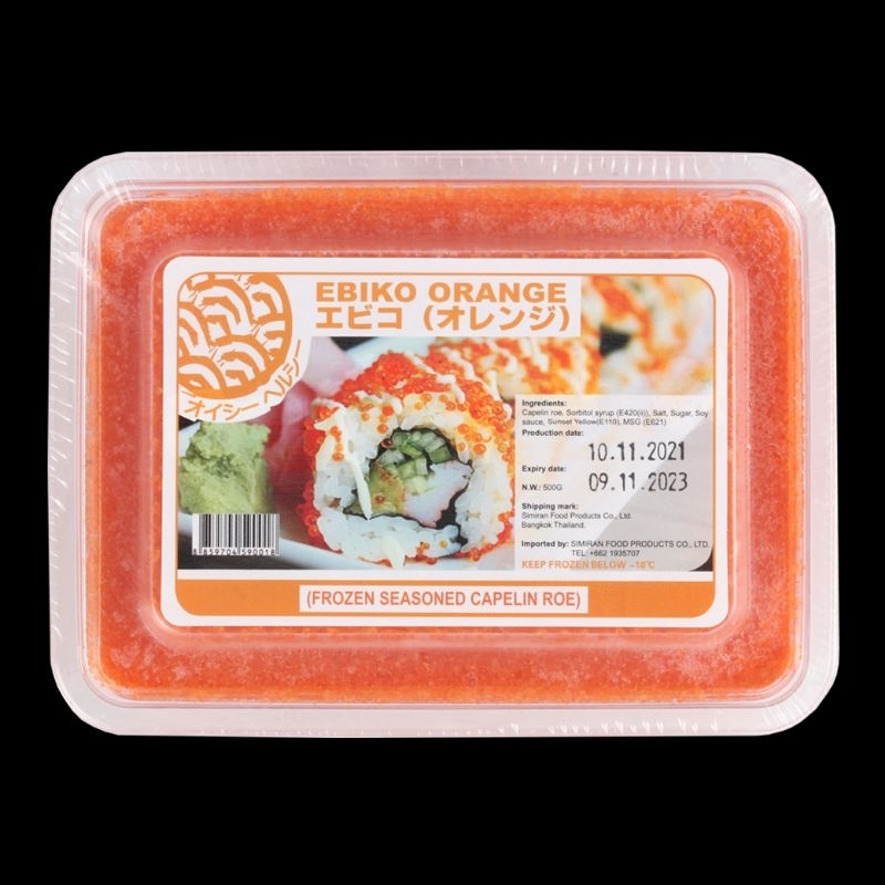 ไข่กุ้งส้ม (กล่อง) - ORANGE EBIKO (box) 500 ก/กล่อง