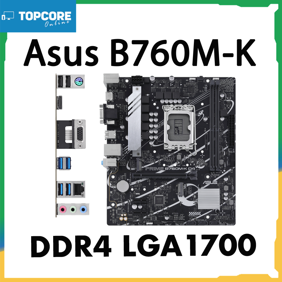 เมนบอร์ด Asus B760M-K DDR4 LGA1700 b760m